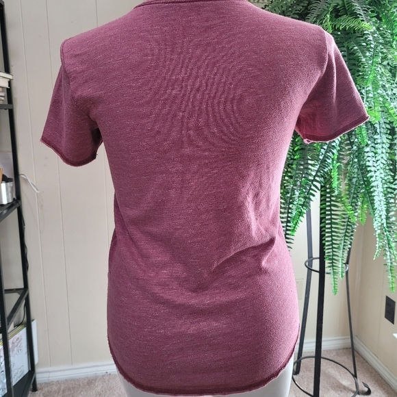 Hollister Shirt Women Sz S Donut Logo Long Line T - Picture 4 of 12